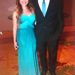 Aqua/Teal Prom Dress/Gown